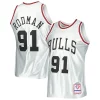 Ottimo Resistente Lussuoso Dennis Rodman Chicago Bulls 1997/98 Hardwood Classics 75th Anniversary Swingman Jersey Platinum