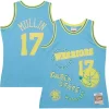 Ottimo Sofisticato Chris Mullin Golden State Warriors 1993/94 Swingman Sidewalk Sketch Jersey Light Blue