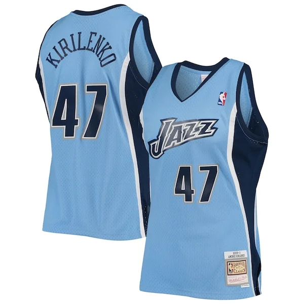 Pratico Andrei Kirilenko Utah Jazz 2009/10 Hardwood Classics Swingman Jersey Powder Blue