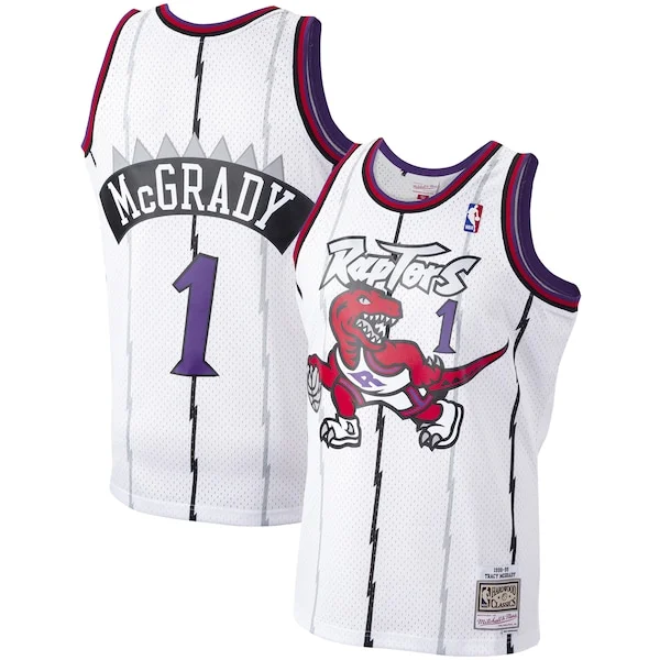 Pratico Attraente Tracy McGrady Toronto Raptors 1998/99 Hardwood Classics Swingman Jersey White