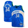 Pratico Bellissimo Fascinante Giannis Antetokounmpo Milwaukee Bucks Nike Youth Swingman Replica Jersey City Edition Royal
