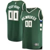 Pratico Bellissimo Prestigioso Milwaukee Bucks Youth Fast Break Custom Replica Jersey Hunter Green Icon Edition