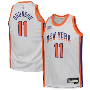 Pratico Jalen Brunson New York Knicks Nike Youth 2024/25 Swingman Player Jersey City Edition White