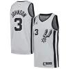 Pratico Keldon Johnson San Antonio Spurs Nike Swingman Player Jersey Statement Edition Silver