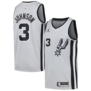 Pratico Keldon Johnson San Antonio Spurs Nike Swingman Player Jersey Statement Edition Silver