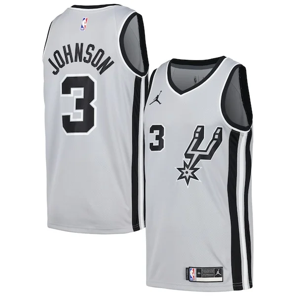 Pratico Keldon Johnson San Antonio Spurs Nike Swingman Player Jersey Statement Edition Silver