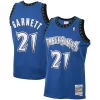 Elegante Resistente Kevin Garnett Minnesota Timberwolves 2001/02 Hardwood Classics Swingman Jersey Blue