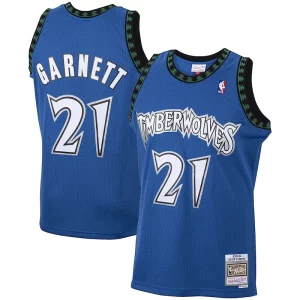 Elegante Resistente Kevin Garnett Minnesota Timberwolves 2001/02 Hardwood Classics Swingman Jersey Blue