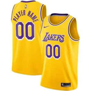 Pratico Los Angeles Lakers Nike 2020/21 Swingman Custom Jersey Icon Edition Gold