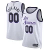 Pratico Los Angeles Lakers Nike Unisex 2022/23 Swingman Custom Jersey City Edition White