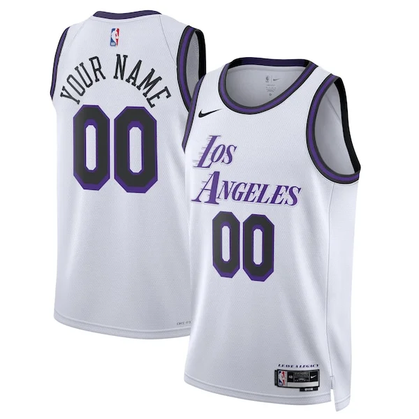 Pratico Los Angeles Lakers Nike Unisex 2022/23 Swingman Custom Jersey City Edition White