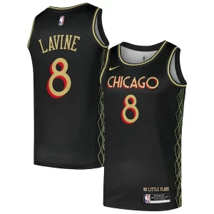 Pratico Raffinato Eccezionale Zach LaVine Chicago Bulls Nike Swingman Player Jersey City Edition Black