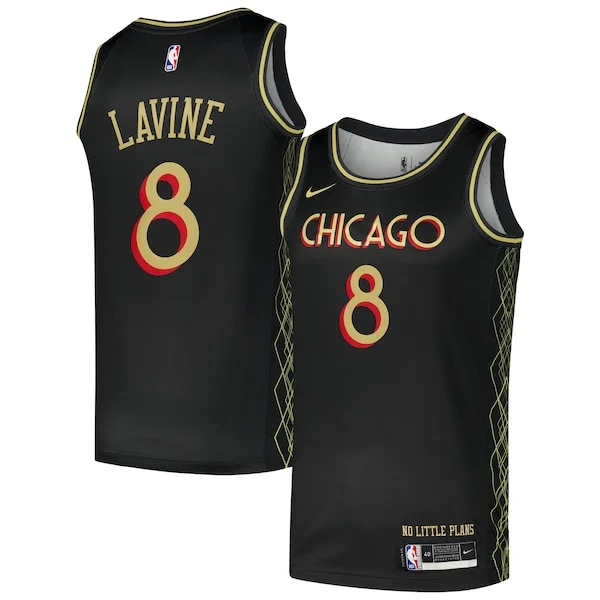 Pratico Raffinato Eccezionale Zach LaVine Chicago Bulls Nike Swingman Player Jersey City Edition Black