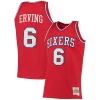 Pratico Raffinato Julius Erving Philadelphia 76ers 1982/83 Big & Tall Hardwood Classics Swingman Jersey Red
