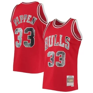 Pratico Scottie Pippen Chicago Bulls 1997/98 Hardwood Classics NBA 75th Anniversary Diamond Swingman Jersey Red