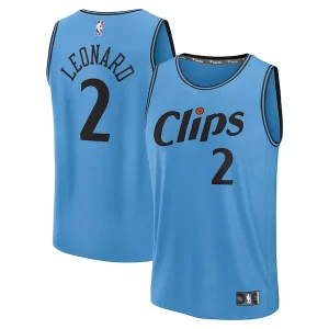 Pratico Stupendo Bellissimo Kawhi Leonard LA Clippers 2024/25 Fast Break Player Jersey City Edition Light Blue