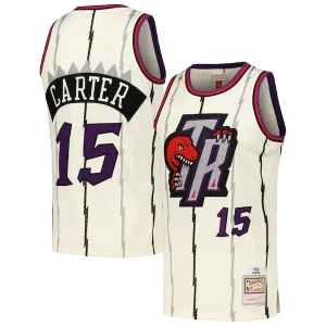 Pratico Stupendo Vince Carter Toronto Raptors Chainstitch Swingman Jersey Cream