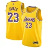 Pratico Trendy Carino LeBron James Los Angeles Lakers Nike Youth Swingman Jersey Icon Edition Gold