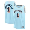 Pratico Victor Wembanyama San Antonio Spurs 2024/25 Fast Break Player Jersey City Edition Light Blue