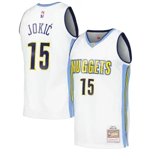 Prestigioso Bellissimo Nikola Jokic Denver Nuggets 2016/17 Throwback Swingman Jersey White