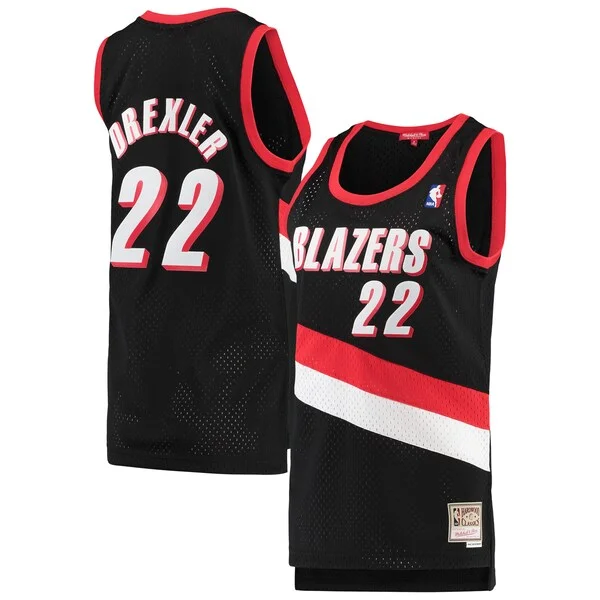 Prestigioso Clyde Drexler Portland Trail Blazers Women's 1991/92 Hardwood Classics Swingman Jersey Black