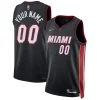 Prestigioso Comodo Miami Heat Nike 2021/22 Diamond Swingman Custom Jersey Icon Edition Black
