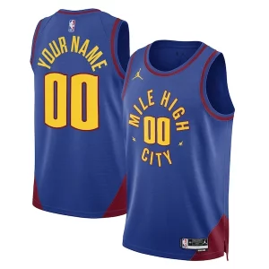 Prestigioso Delizioso Carino Denver Nuggets Jordan Brand Unisex 2022/23 Swingman Custom Jersey Statement Edition Blue