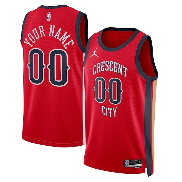 Prestigioso Fascinante Classico New Orleans Pelicans Jordan Brand Unisex Swingman Custom Jersey Red Statement Edition