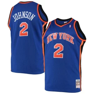 Prestigioso Larry Johnson New York Knicks 1998/99 Big & Tall Hardwood Classics Swingman Jersey Blue