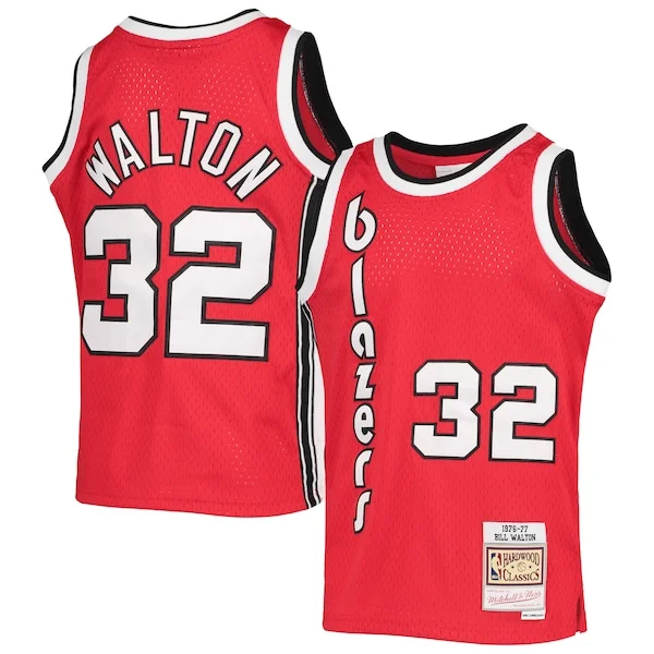 Prestigioso Lussuoso Bill Walton Portland Trail Blazers Youth 1976/77 Hardwood Classics Swingman Jersey Black