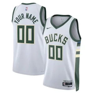 Prestigioso Magnifico Milwaukee Bucks Nike Unisex Swingman Custom Jersey White Association Edition