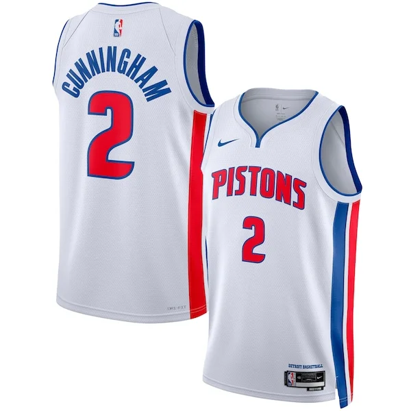 Prestigioso Ottimo Classico Cade Cunningham Detroit Pistons Nike Unisex Swingman Jersey Association Edition White/Blue