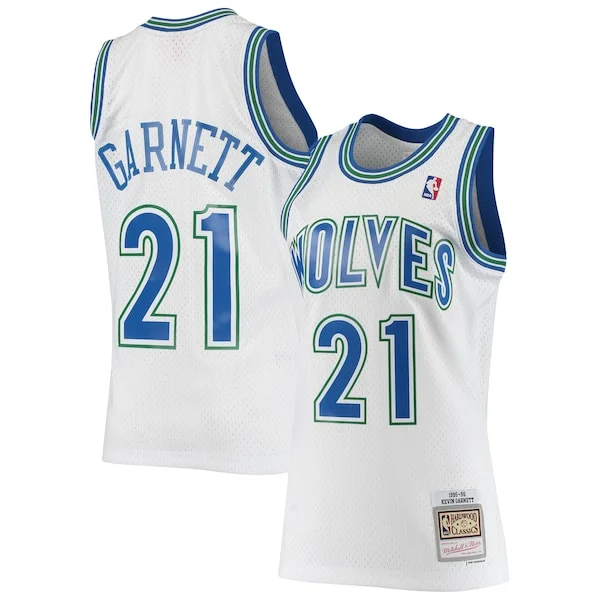 Raffinato Comodo Stupendo Kevin Garnett Minnesota Timberwolves 1995/96 Hardwood Classics Swingman Jersey White