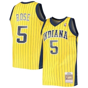 Prestigioso Pratico Meraviglioso Jalen Rose Indiana Pacers 1999/00 Hardwood Classics Swingman Jersey Gold