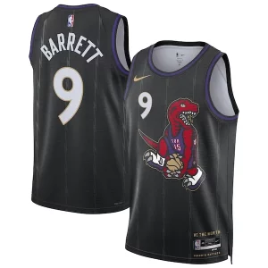 Prestigioso Raffinato Carino RJ Barrett Toronto Raptors Nike Unisex 2024/25 Swingman Player Jersey City Edition Black