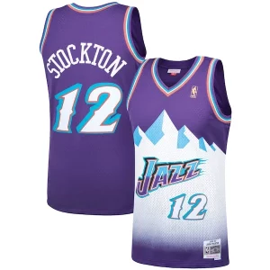 Prestigioso Robusto Fascinante John Stockton Utah Jazz Hardwood Classics Swingman Jersey Purple