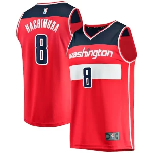 Prestigioso Robusto Rui Hachimura Washington Wizards Replica Fast Break Jersey Red Icon Edition