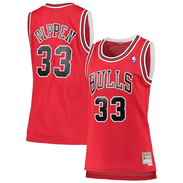Prestigioso Robusto Scottie Pippen Chicago Bulls Women's 1997/98 Hardwood Classics Swingman Jersey Red