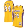 Prestigioso Shaquille O'Neal Los Angeles Lakers 2000 NBA Finals Hardwood Classics Authentic Jersey Gold
