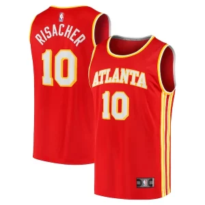 Duraturo Eccezionale Magnifico Zaccharie Risacher Atlanta Hawks Youth 2024 NBA Draft Fast Break Player Jersey Icon Edition Red