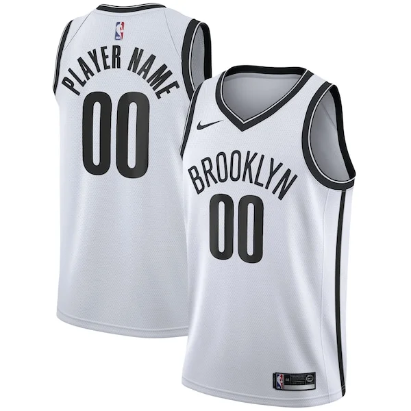 Raffinato Attraente Carino Brooklyn Nets Nike 2020/21 Swingman Custom Jersey Association Edition White
