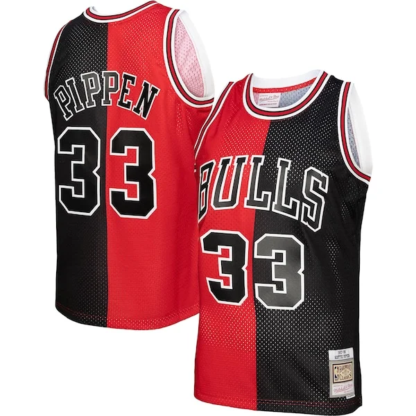 Raffinato Carino Scottie Pippen Chicago Bulls Hardwood Classics 1997/98 Split Swingman Jersey Red/Black