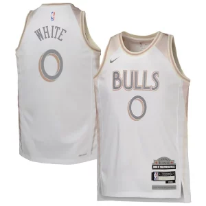 Raffinato Classico Coby White Chicago Bulls Nike Youth 2024/25 Swingman Player Jersey City Edition White