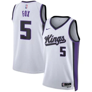 Raffinato Cool De'Aaron Fox Sacramento Kings Nike Unisex Swingman Jersey Association Edition White