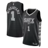 Raffinato Delizioso Victor Wembanyama San Antonio Spurs Jordan Brand Unisex Swingman Jersey Statement Edition Black
