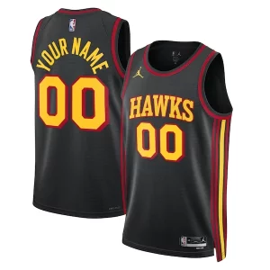 Raffinato Fantastico Atlanta Hawks Jordan Brand Unisex 2022/23 Swingman Custom Jersey Statement Edition Black