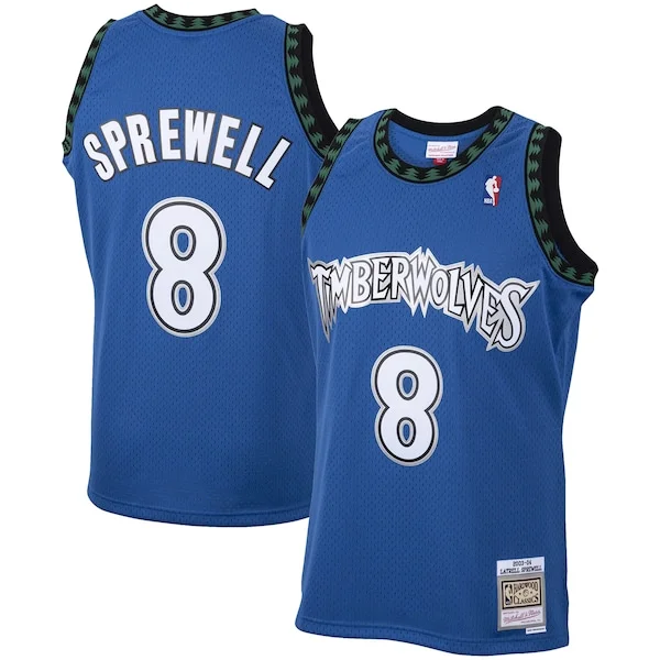 Raffinato Latrell Sprewell Minnesota Timberwolves 2001/02 Hardwood Classics Swingman Jersey Blue