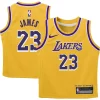 Magnifico Splendido Eccezionale LeBron James Los Angeles Lakers Nike Preschool Dri FIT Swingman Player Jersey Icon Edition Gold