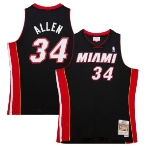 Fascinante Robusto Accattivante Ray Allen Miami Heat Hardwood Classics Swingman Jersey Black