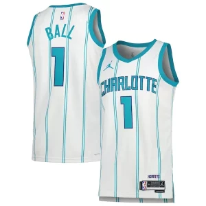 Raffinato Trendy LaMelo Ball Charlotte Hornets Jordan Brand Unisex Swingman Jersey Association Edition White/Teal